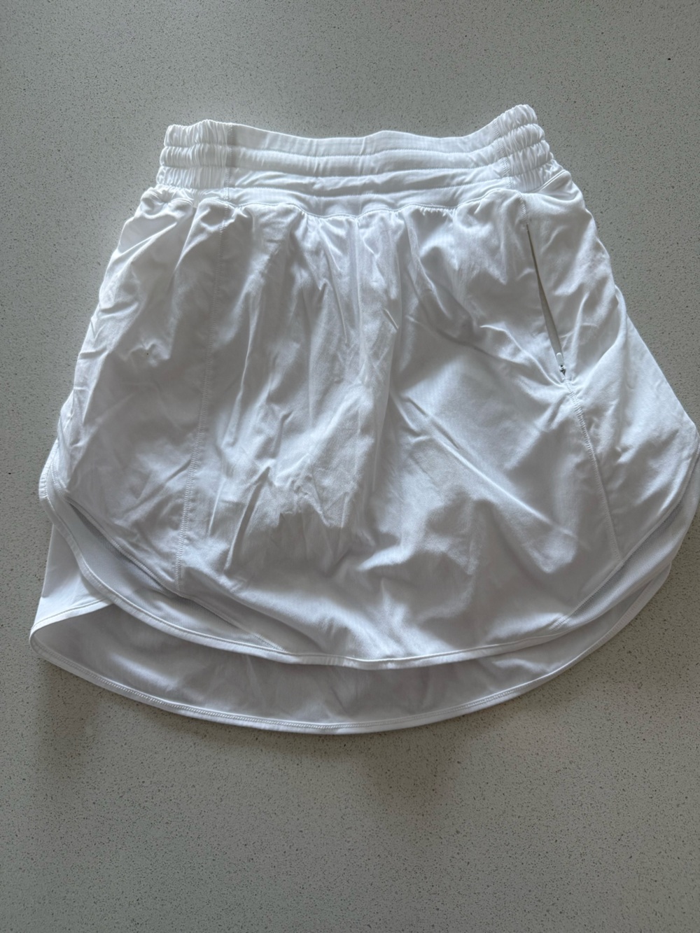 Lululemon White Athletic Skort with Built-In Shorts